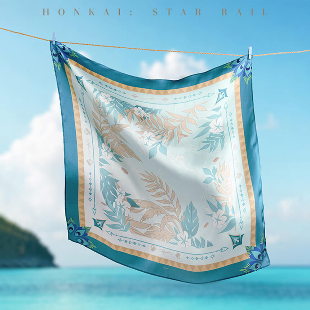 Character Impression Series Silk Scarf-Aventurine • Waveflair