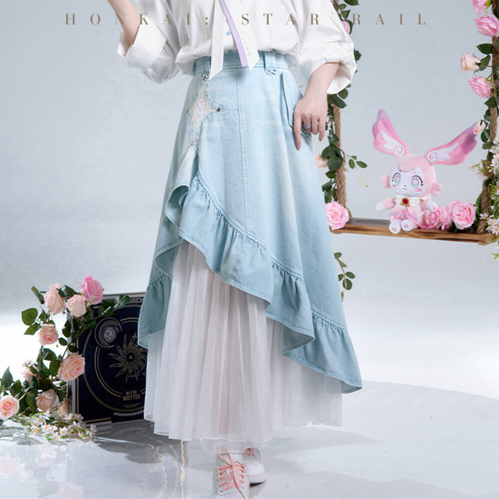 Cyrene Impression Series Denim Skirt