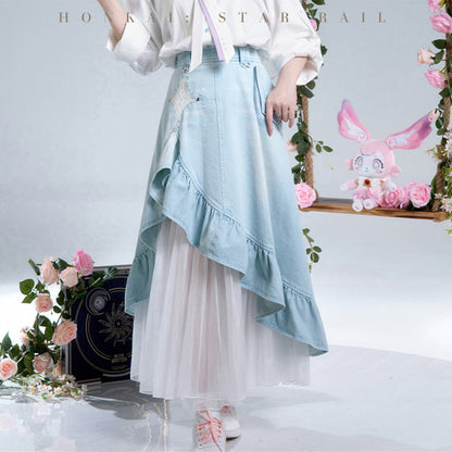 Cyrene Impression Series Denim Skirt