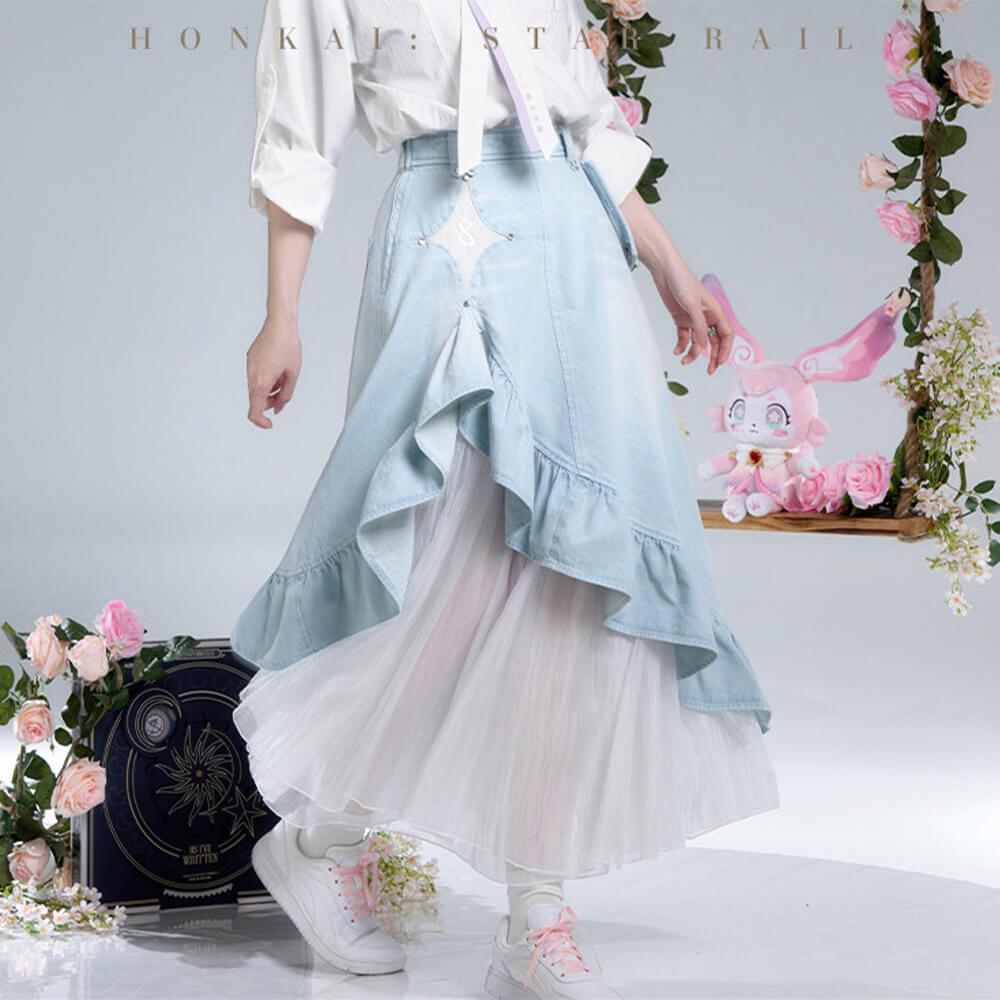 Cyrene Impression Series Denim Skirt