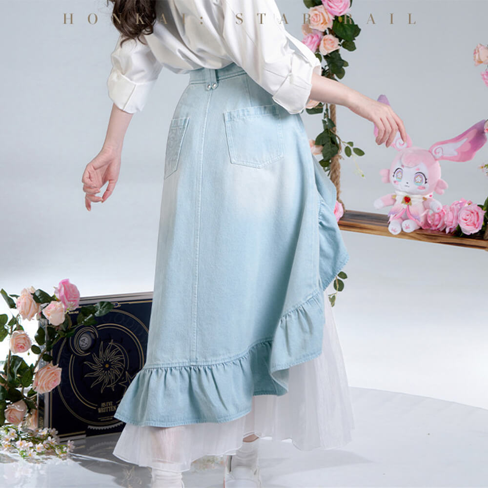 Cyrene Impression Series Denim Skirt