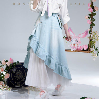 Cyrene Impression Series Denim Skirt