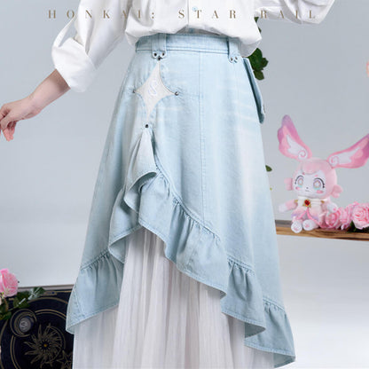 Cyrene Impression Series Denim Skirt
