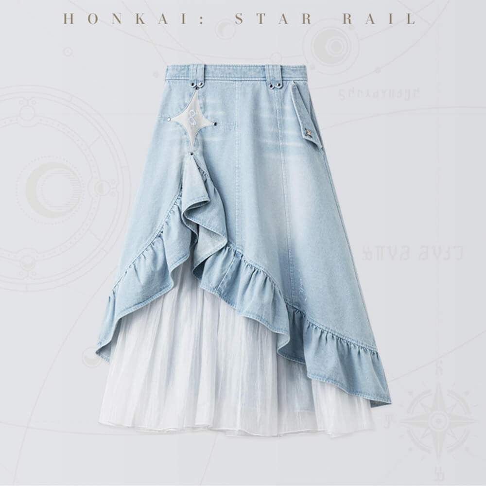 Cyrene Impression Series Denim Skirt