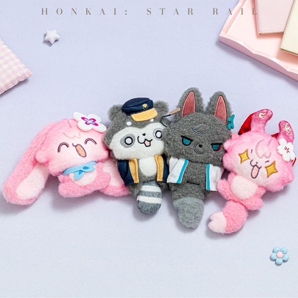 Fluffy Across the Blue Series Plush Keychain