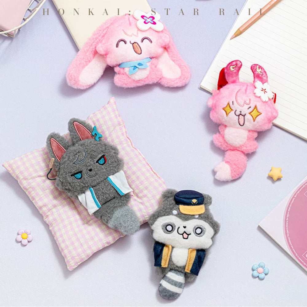Fluffy Across the Blue Series Plush Keychain