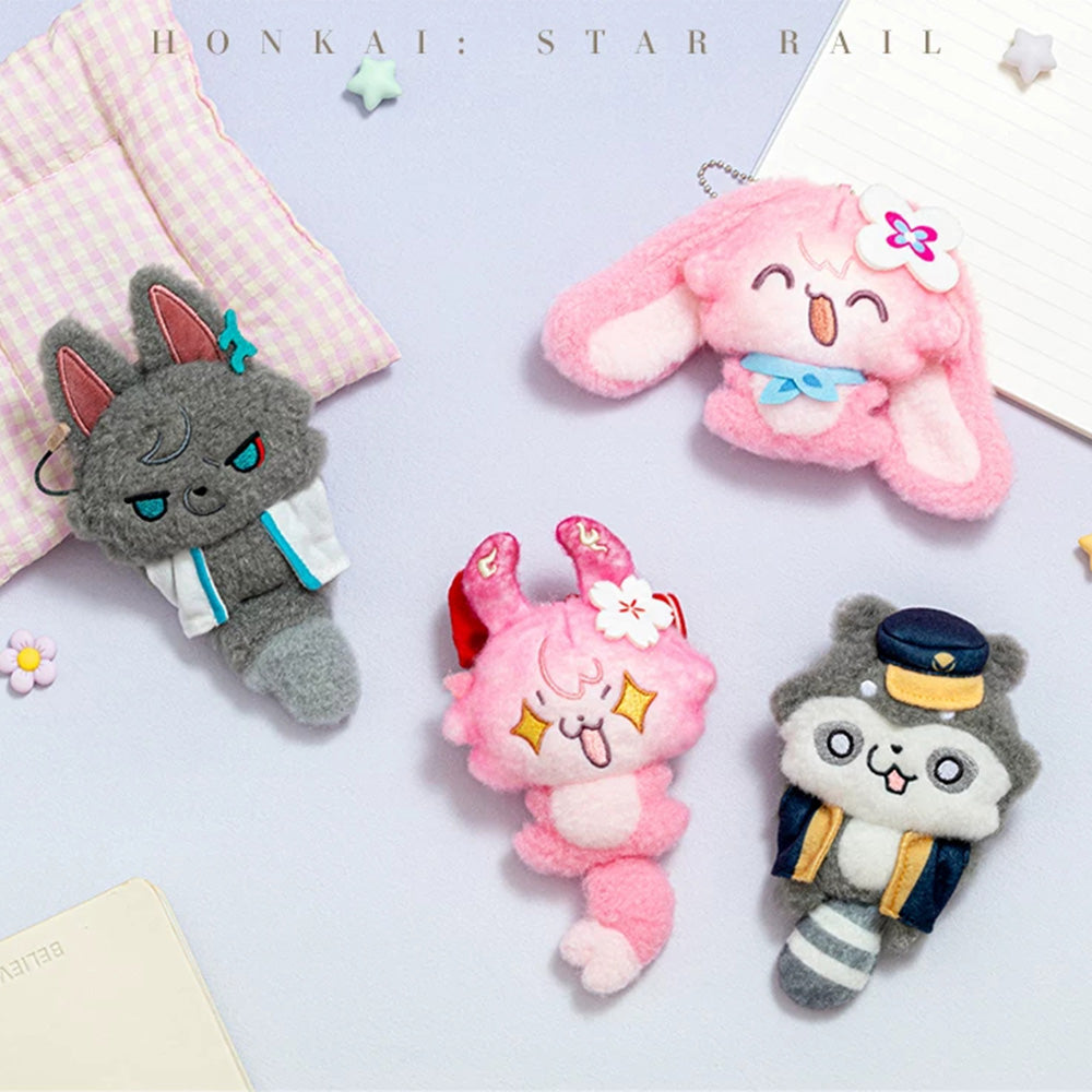 Fluffy Across the Blue Series Plush Keychain