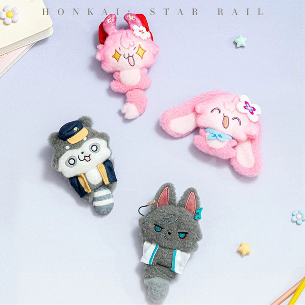 Fluffy Across the Blue Series Plush Keychain