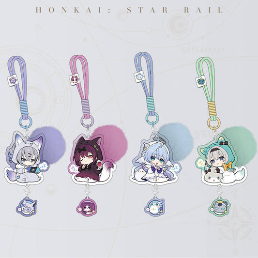 Girls Dormitory Series Q Version Acrylic Keychain