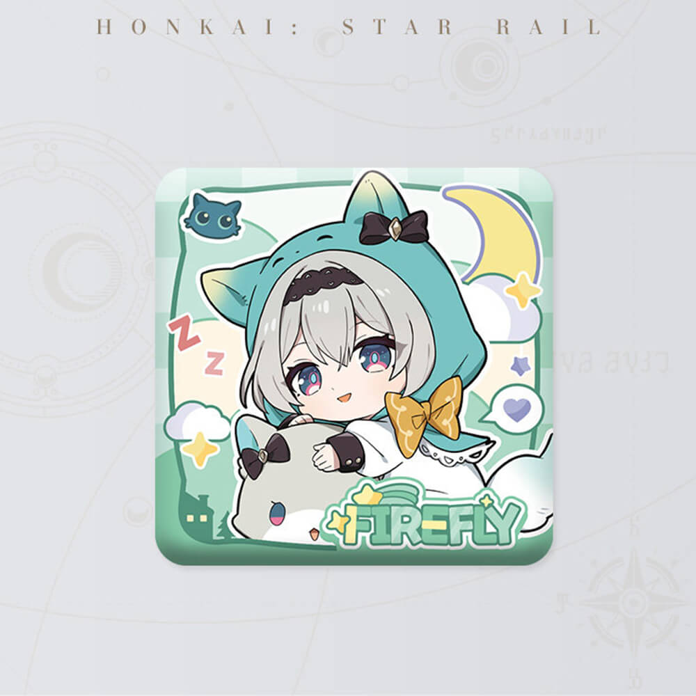 Girls Dormitory Series Q Version Square Badge