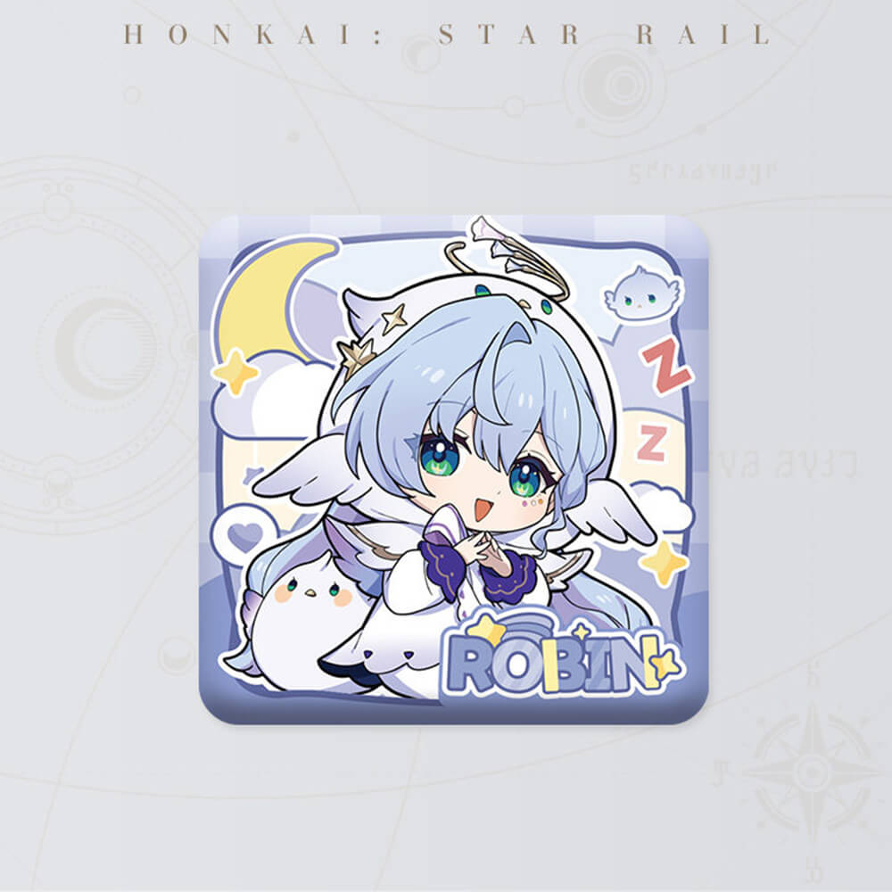 Girls Dormitory Series Q Version Square Badge