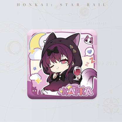 Girls Dormitory Series Q Version Square Badge