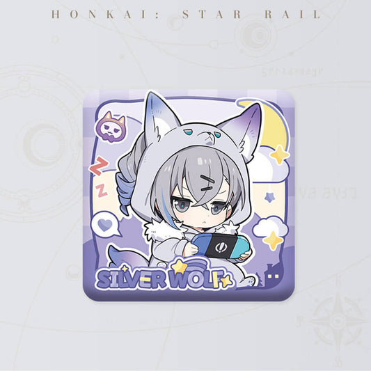 Girls Dormitory Series Q Version Square Badge