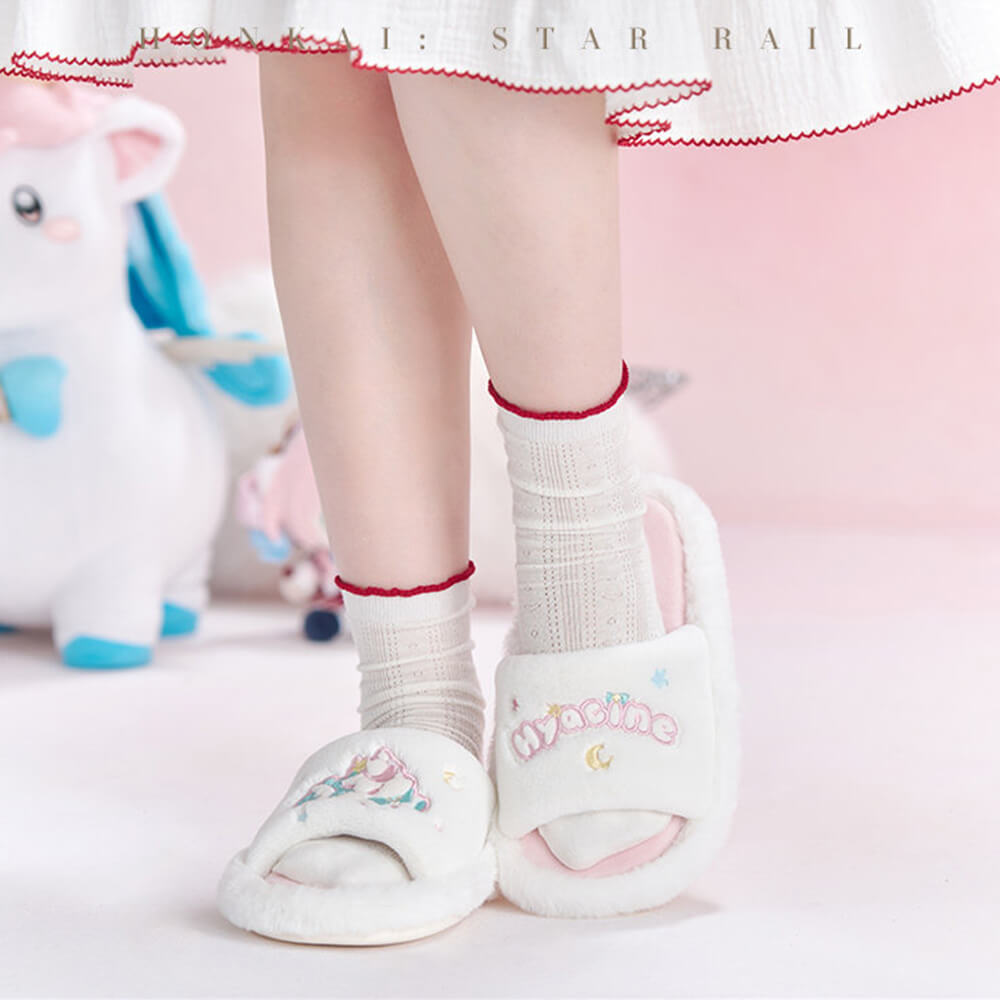 Hyacine Impression Series Plush Slippers
