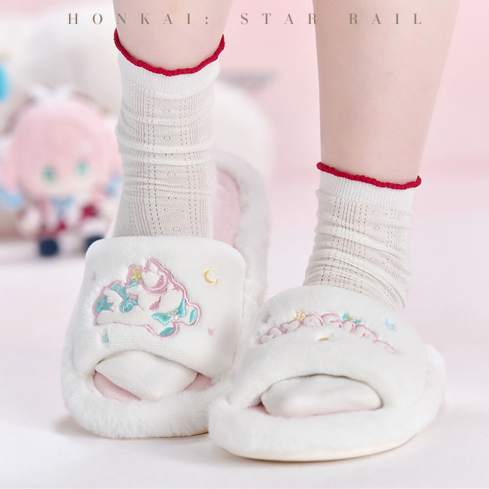 Hyacine Impression Series Plush Slippers
