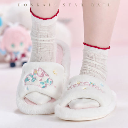 Hyacine Impression Series Plush Slippers