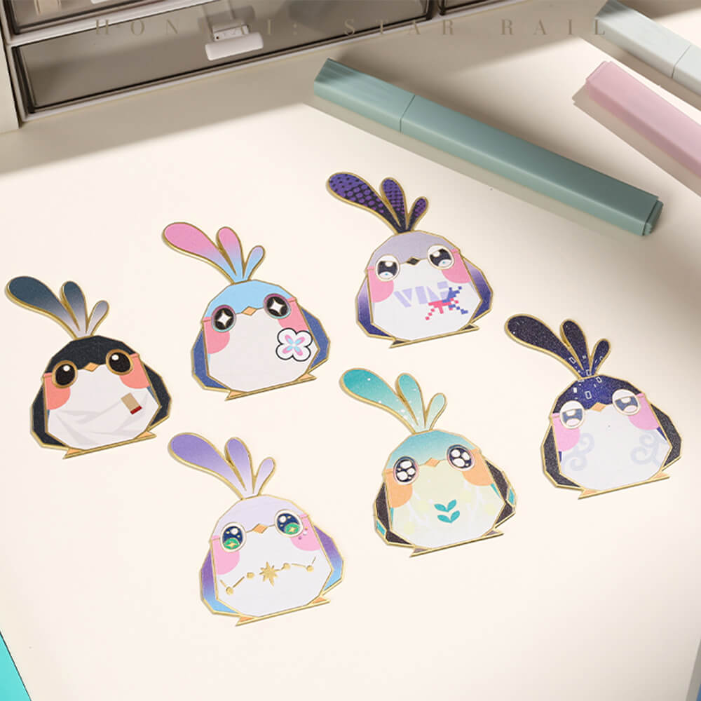 Origami Bird Clash Series Metal Bookmark