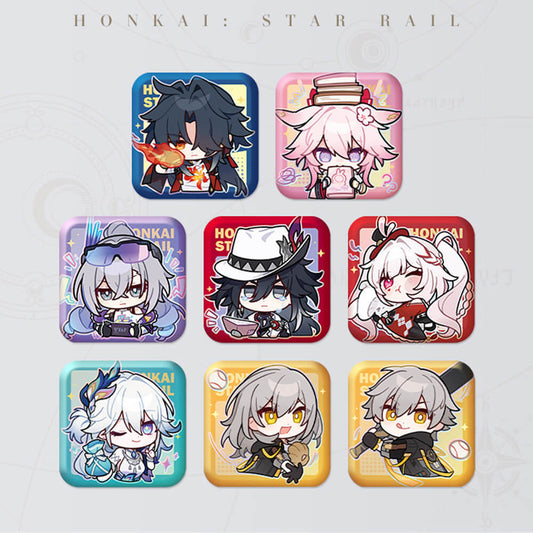 Square Cartoon Badges