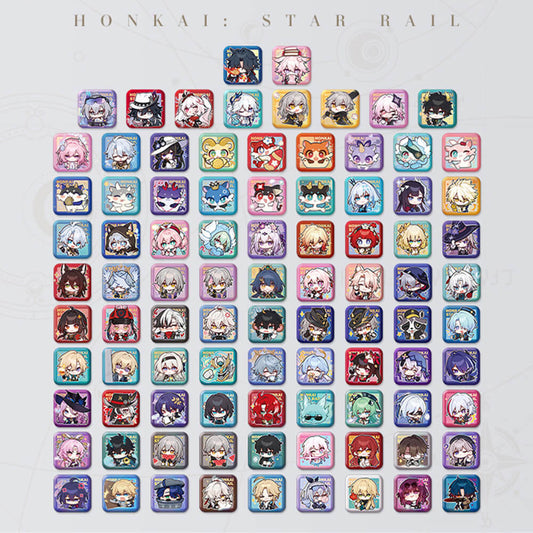 Square Cartoon Badges