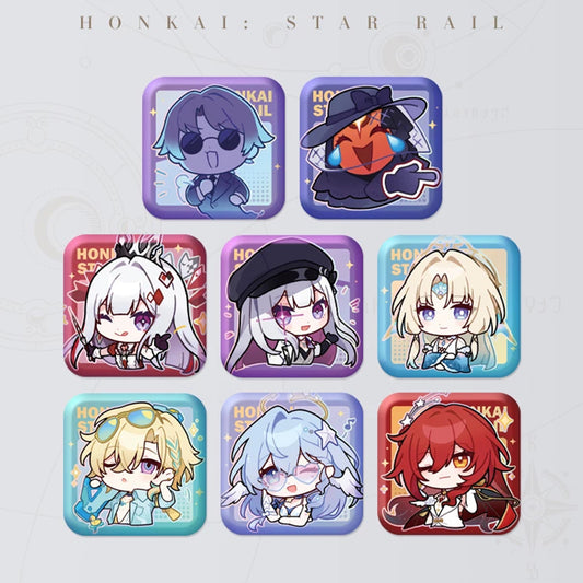 Square Cartoon Badges
