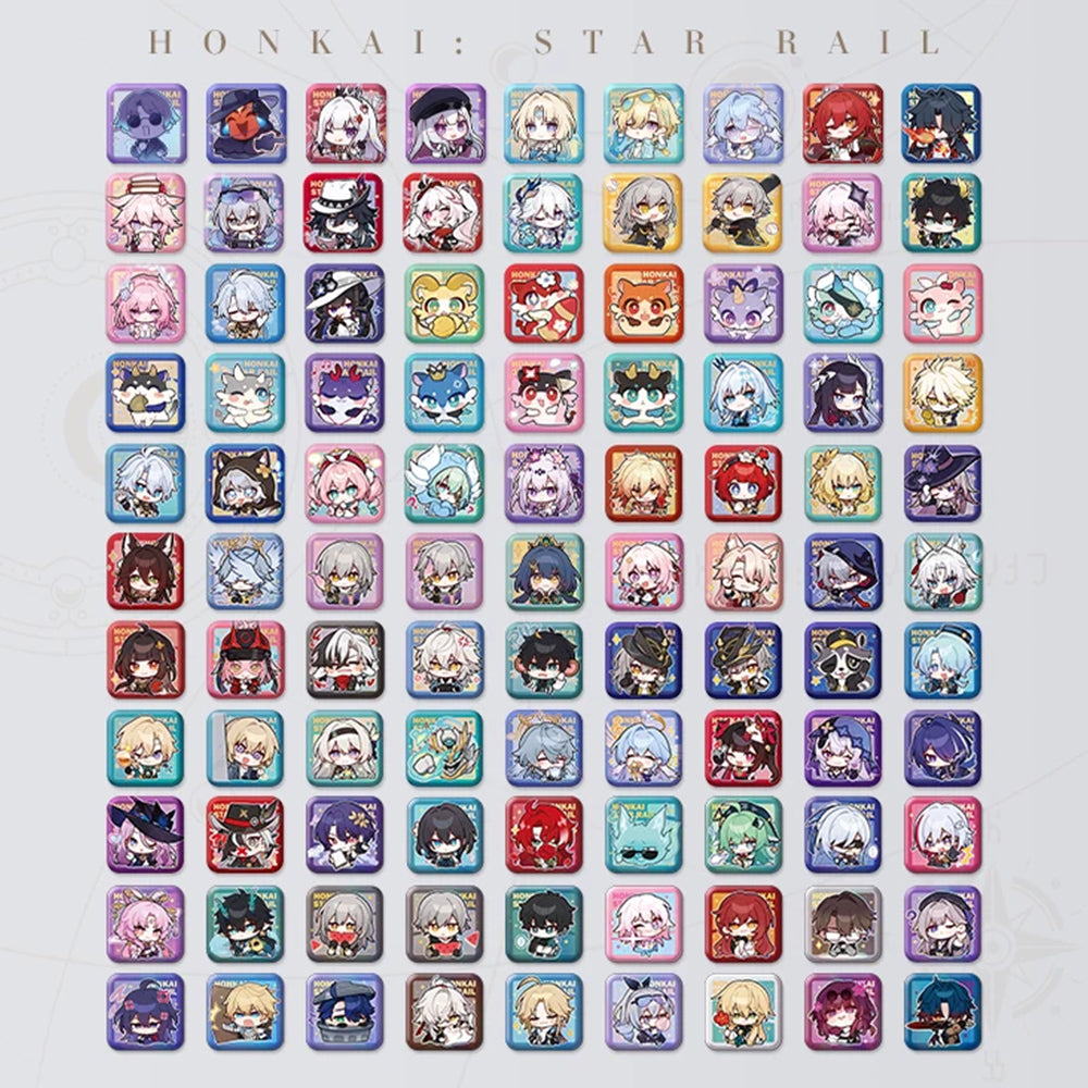 Square Cartoon Badges
