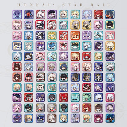 Square Cartoon Badges