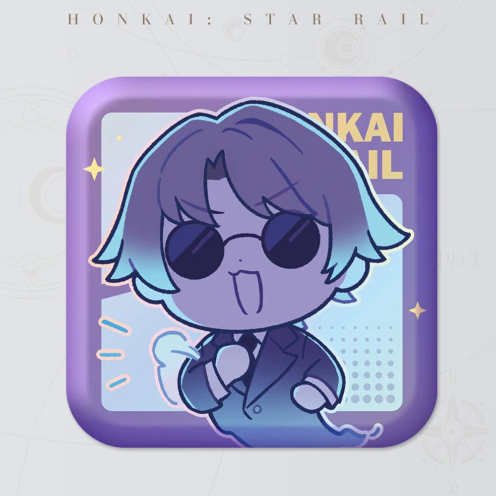 Square Cartoon Badges