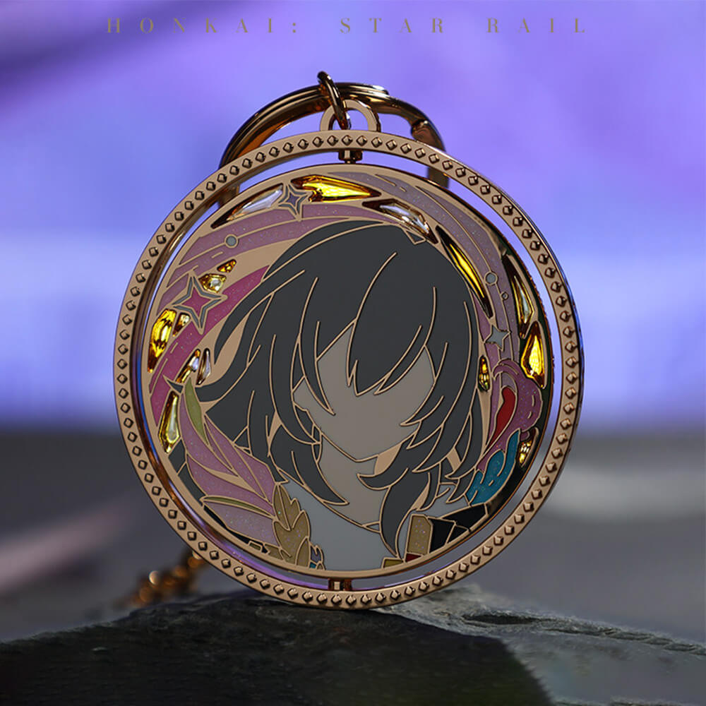 Trailblazer Writing Series Rotating Metal Keychain