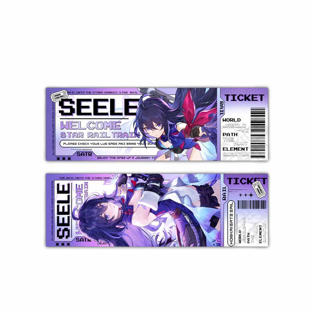 Character Laser Ticket Bookmark